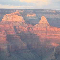 View from south rim over Grand Canyon