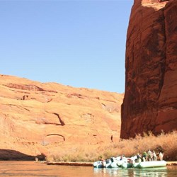 Rafting through Glen Canyon on Colorado River