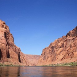 Rafting through Glen Canyon on Colorado River