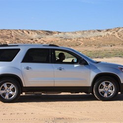 Our car on the beach at Lone Rock