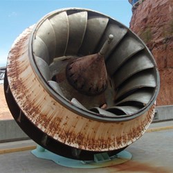 Turbine from Glen Canyon Dam