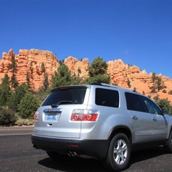 Our car at Red Rock Canyon