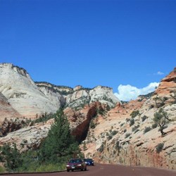 Views on Ut9 scenic drive to Zion