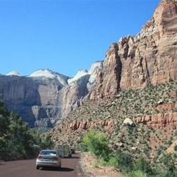 Views on Ut9 scenic drive to Zion