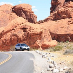 Our car at Arch Rock