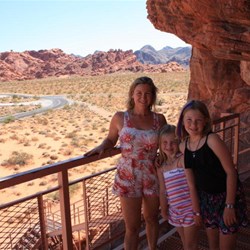 My girls and I at Atlatl Rock