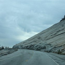 East entrance drive into Yosemite