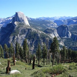 Beautiful views on our major hike from Glacier Point