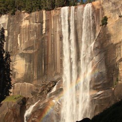 One of 3 falls on our hike from Glacier Point