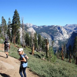 Starting our trek down from Glacier pt