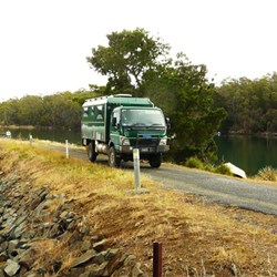Settled in at Barnes Bay boat ramp