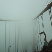 Golden Gate Bridge in Fog