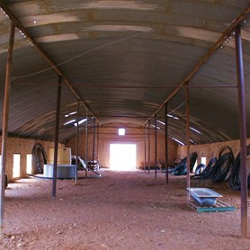 Inside the Cordillo woolshed