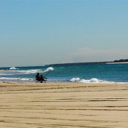 No luck with fishing at Flinder's Beach