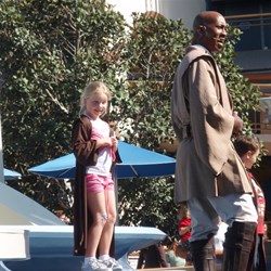 Chardae on stage for Jedi Training