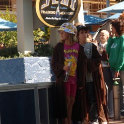 Leah gets ready to receive instructions