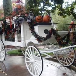 Outside the Haunted Holiday House