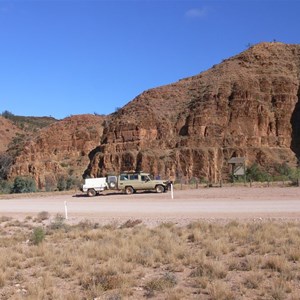 At the entrance to the Gammon Ranges NP