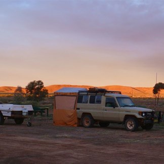 Sunset at the Copley Caravan Park