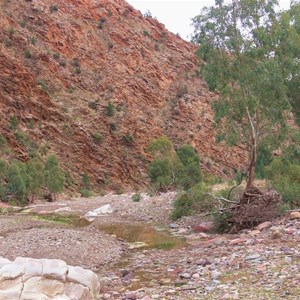 Colours and textures of Brachina Gorge