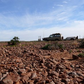 Intersection north of Andamooka