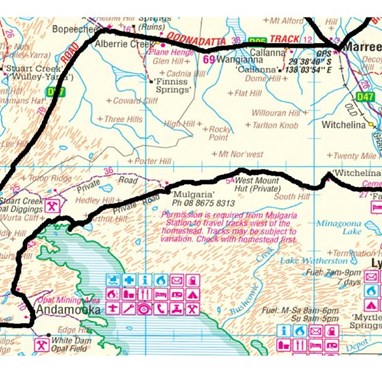 Our loop west from Farina to see the country.