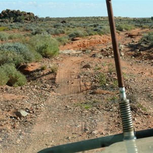 The washed out track 