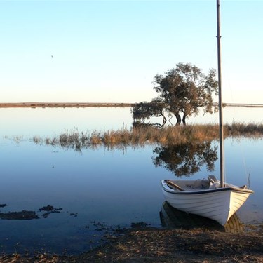 Plenty of water for sailing