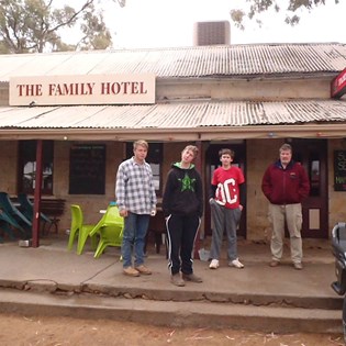 Outside the Family Hotel, Tibooburra