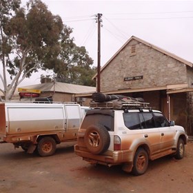 Parked by the town hall