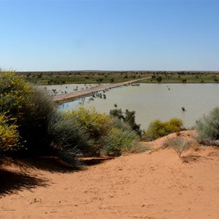 The track into the Simpson Desert