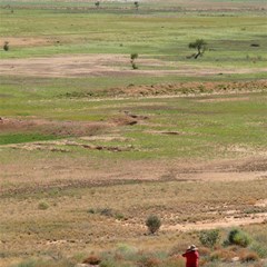 Big Red seen across the water