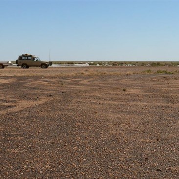 Flood waters and Gibbers