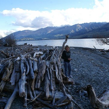 Boundary Creek reserve and the drift wood cabanas