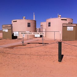 Ablution Block at Innamincka