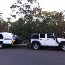 Our setup ready to head out