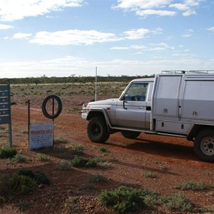 Arriving at the Mabel Creek/Anne Beadell Turnoff