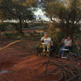 First nights camp by the Anne Beadell