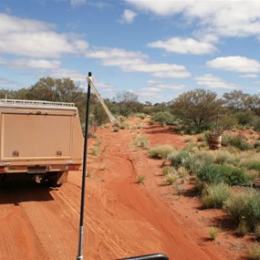 The intersection with the track north west to Jindavic Bore