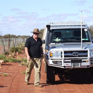 Mick O and his trusty steed