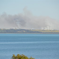 Bushfire prevention controlled burn off at Kingscote 