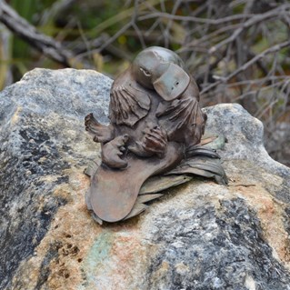 Cute little sculpture on the walk 