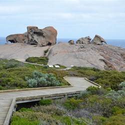 Board walk leading to Remarkable Rocks 