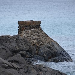 All that remains of the old crane turntable base 