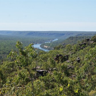 A view north along the escarpment