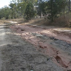 Damage to Mt Playfair Road