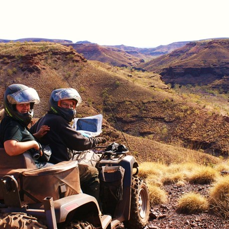 Scott and Gaby with a view over Bee Gorge