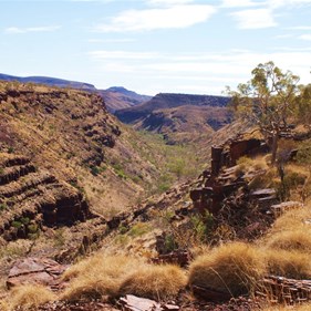 View from the southern end of Bee Gorge looking north.