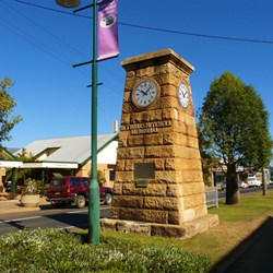 Blackall's monument to explorer Sir Thomas Mitchell