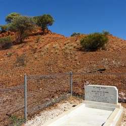 A lone grave on a hillside on Tulmur Station